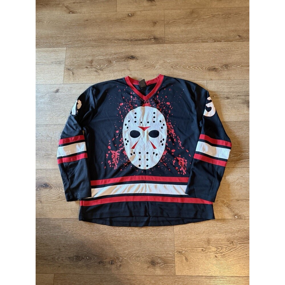 2016 Friday the 13th Jason Voorhees Hockey Jersey Shirt Size XL